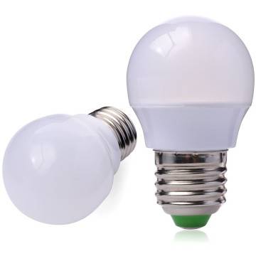 10X E27 3W LED lampada led globo lampadina con copertura in vetro bianco caldo