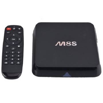 ANDROID TV S8W TV 4K ULTRA HD BOX 2GB 64bit H.265 SMART WiFi BLUETOOTH USB HDMI