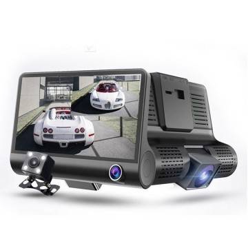 MINI DVR AUTO FULL HD 1080P CAMERA MONITOR LCD 4" ANTERIORE POSTERIORE INTERNA
