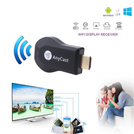 CHIAVETTA DONGLE ANYCAST WIFI HDMI MIRACAST AIRPLAY DLNA ANDROID MIRRORING