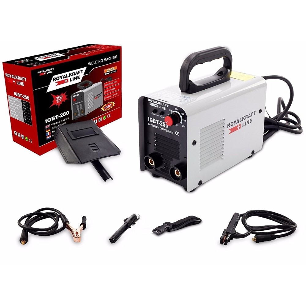 SALDATRICE A ELETTRODO ELETTRICA INVERTER IGBT SALDATURA 250A FABBRO CAVO 2MT