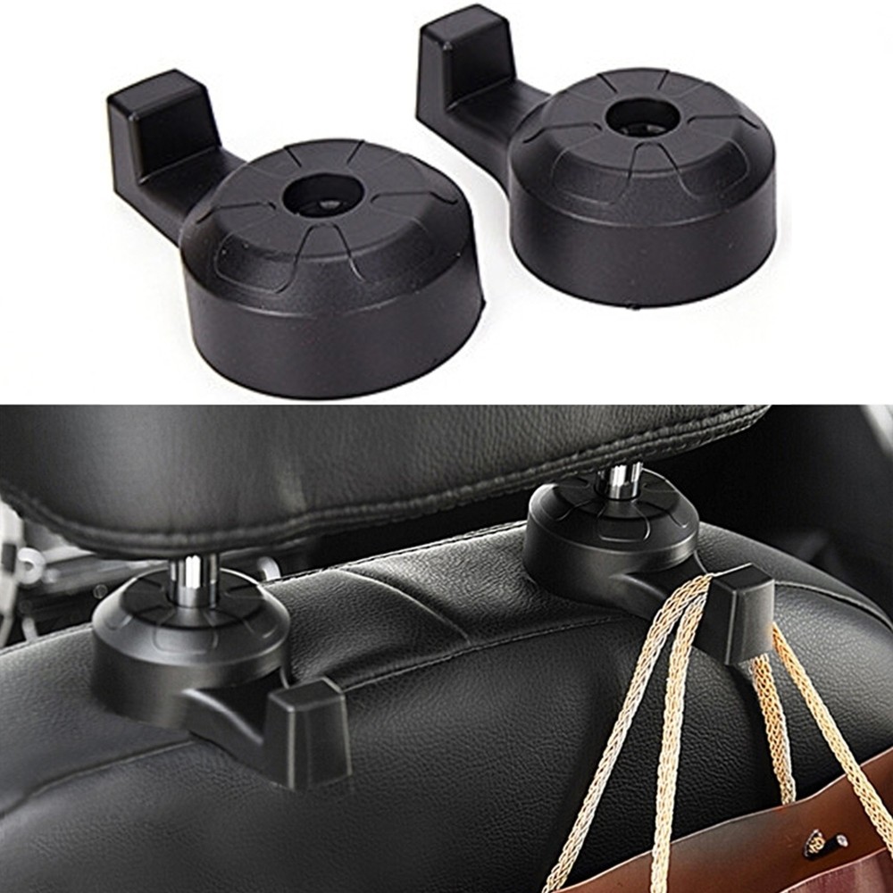 Tomedeks 10 Pezzi ganci per auto nero ganci per seggiolino auto per appendere borsa organizer per borsa in plastica 