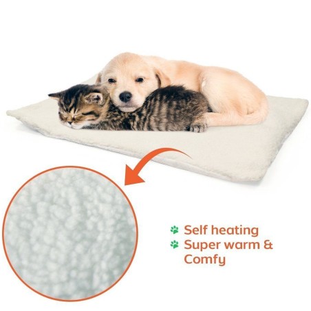 Diafrica Temperatura Regolabili Riscaldamento Pad per Cane Gatto - Size L Cuscino riscaldante per Animali Domestici per Gatti e Cani Nessuna Spina 