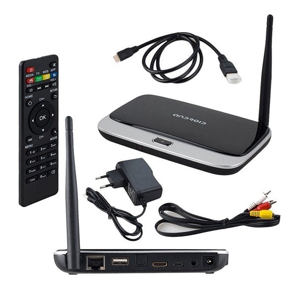 SMART TV BOX FULL HD TV IPTV DECODER HD ANDROID H.265 WIFI 2GB RAM 8GB ROM CS91