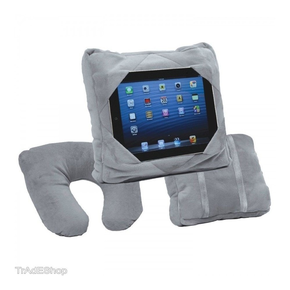 pieghevole elegante leggero tablet resistente in schiuma cuscino cuscino di supporto Taglia libera Blue Supporto tablet Pillow 
