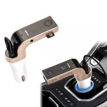 CARICABATTERIE CARG7 AUTO TRASMETTITORE BLUETOOTH USB TF CARD ANDROID IOS TABLET