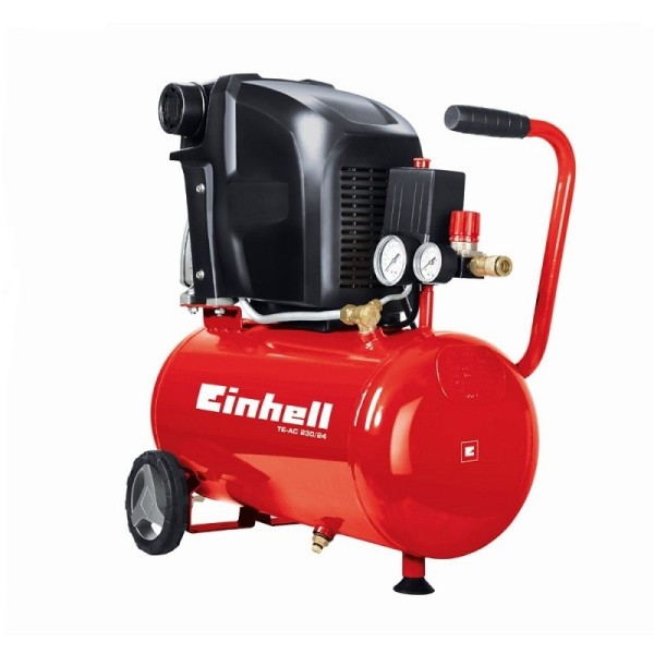 einhell Â® trade shop - compressore aria 24 lt einhell te-ac 230/24 expert motore 2hp 230 lt/min. donna