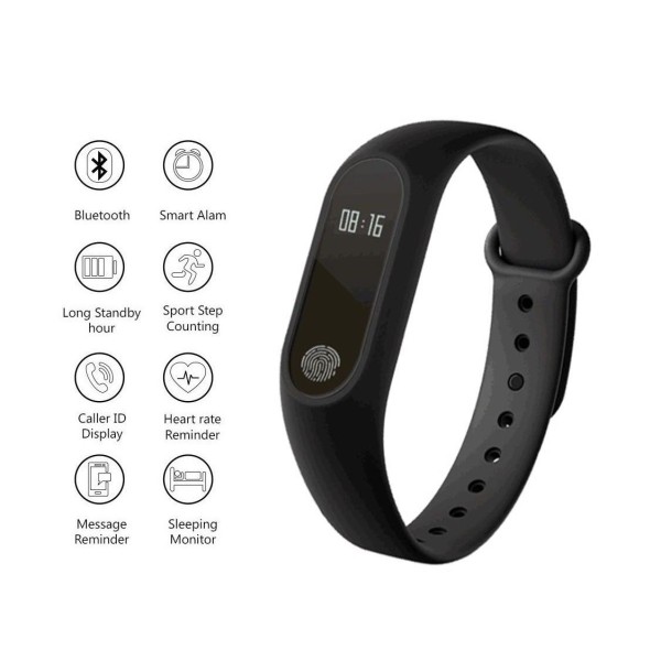 Bracciale smartwatch 2 in 1, auricolare Bluetooth pressione arteriosa monitoraggio del ritmo cardiaco bracciali intelligenti per Smartphone Android e iOS contapassi Ukcoco 