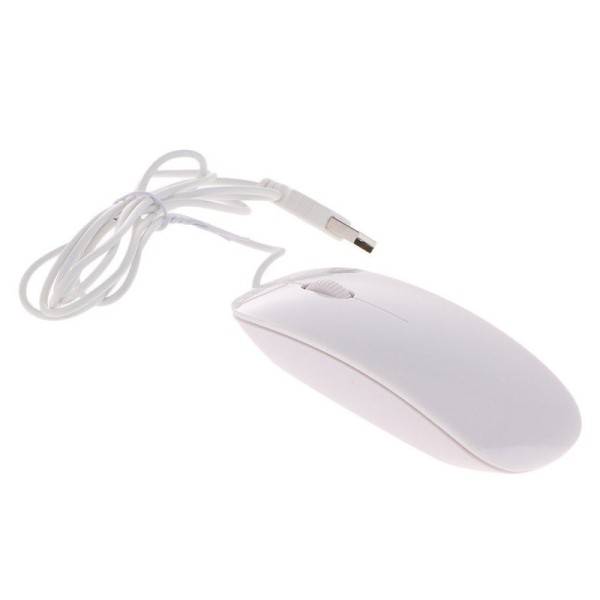Trade Shop - Mouse Ultra Sottile Slim Cavo Usb 2.0 800-1600dpi Pc Notebook Plug&play
