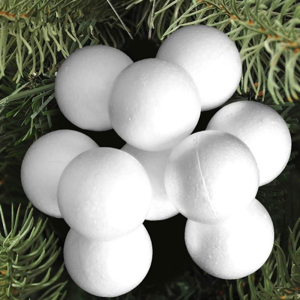Palla di polistirolo bianca jar x 400 - accessori - Feeric lights &  christmas