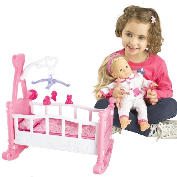Bambola-neonato-con-culla-e-accessori