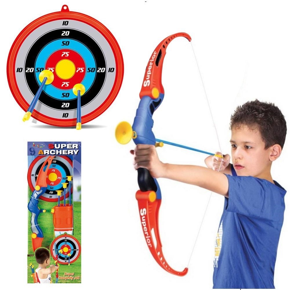 MILAEM Bambini tiro con LArco Arco e Freccia Set Longbow con Le frecce di aspirazione Caccia Regalo Giocattolo di Gioco 