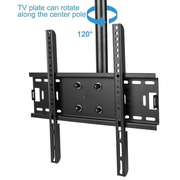Staffa TV da Soffitto Pieghevole per TV LED/LCD 17-37 Nero - Supporti TV  Monitor da Soffitto - Staffe TV