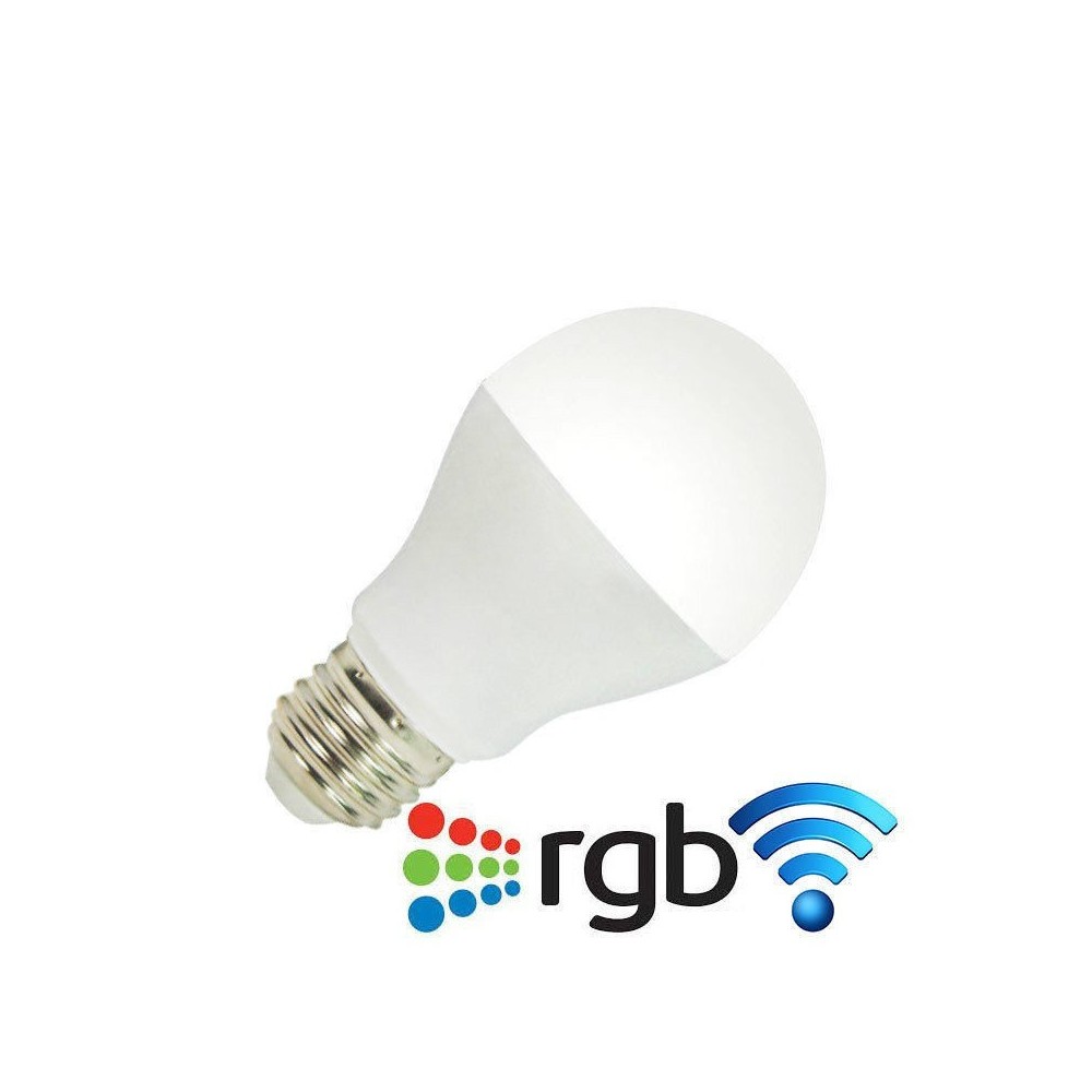 Lampada led wifi luce bianca rgb multicolor e27 for Luce bianca led