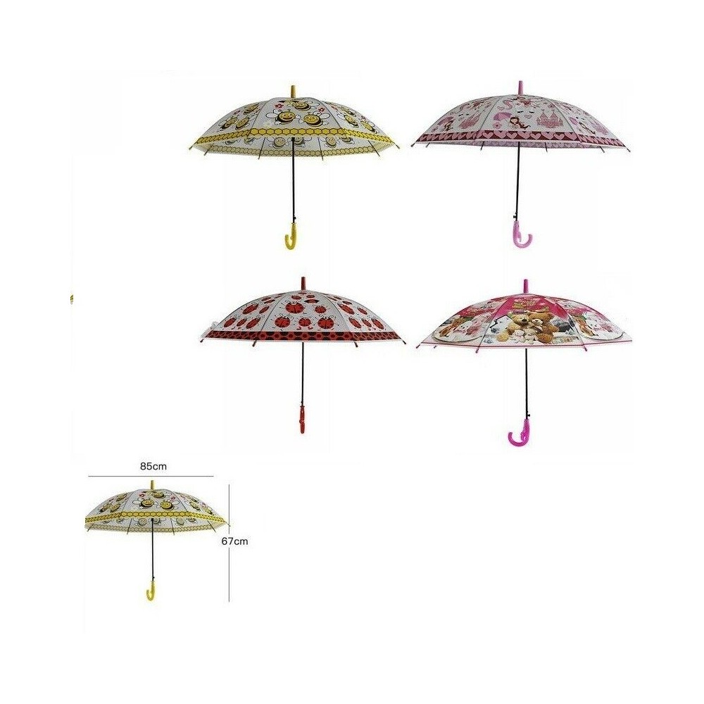 Ombrello Trasparente Fantasia Foresta 80Cm - Peragashop - Idee regalo