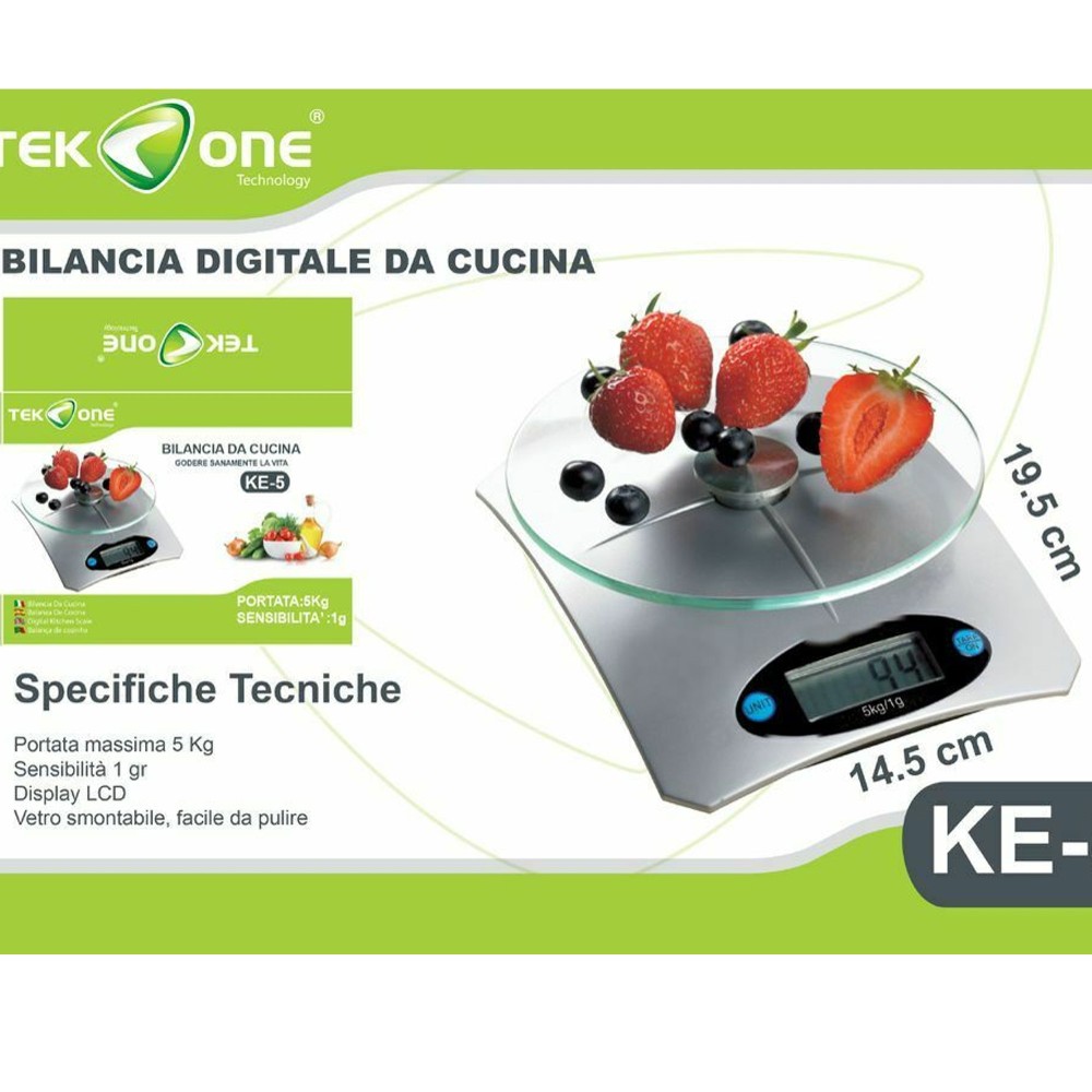 Bilancia Digitale Professionale 5 Kg - Chefline