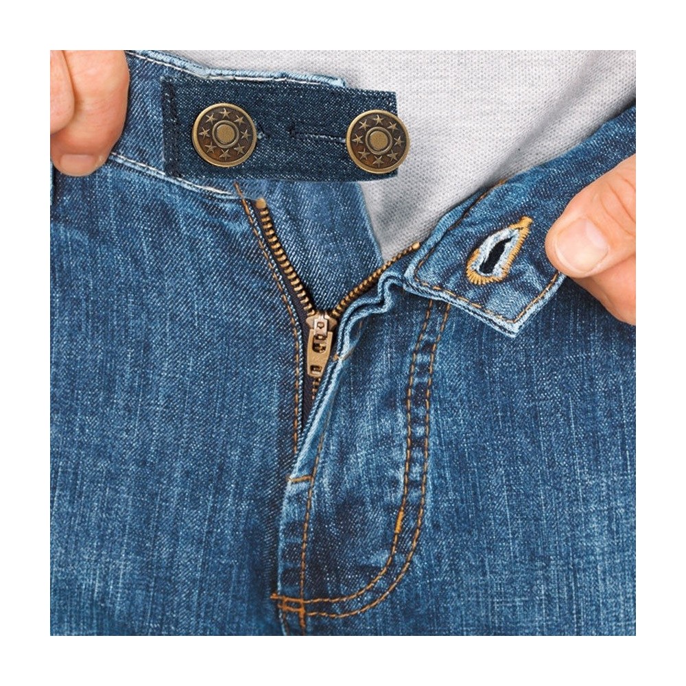 Bottone stringi pantalone: adattare e creare jeans incrociati di