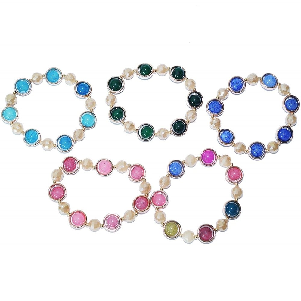 BRACCIALE ELASTICO DI PERLE CON CUORE - Gioielli - Bracciali e cav