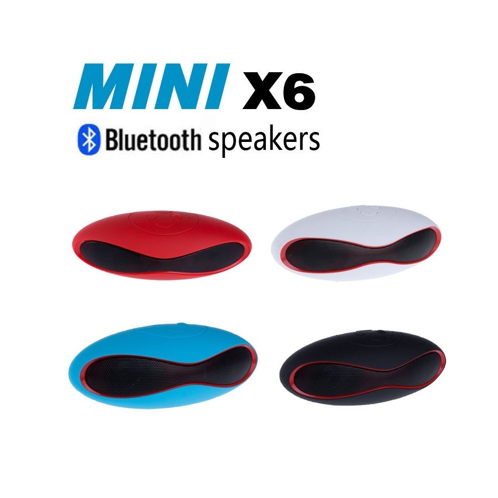CASSA SPEAKER BLUETOOTH TF USB VIVAVOCE CELLULARE IPOD SMARTPHONE TABLET MINI-X6