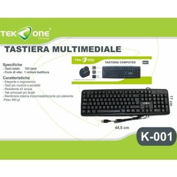 TASTIERA USB TEKONE K-001...