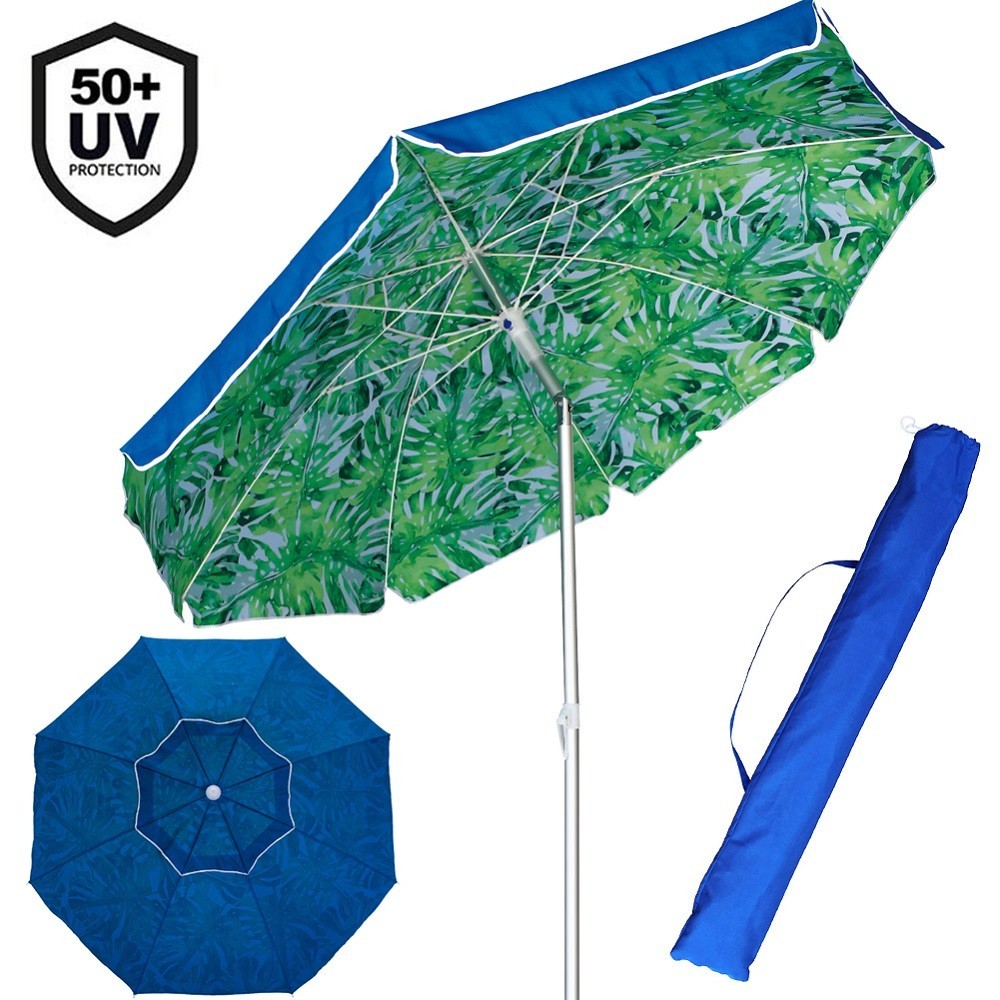 Ombrellone da spiaggia con funzione ribaltabile SPRINGOS ombrellone da giardino con fenicotteri 