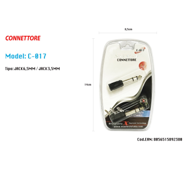 CONNETTORE 3.5MM SPINOTTO...