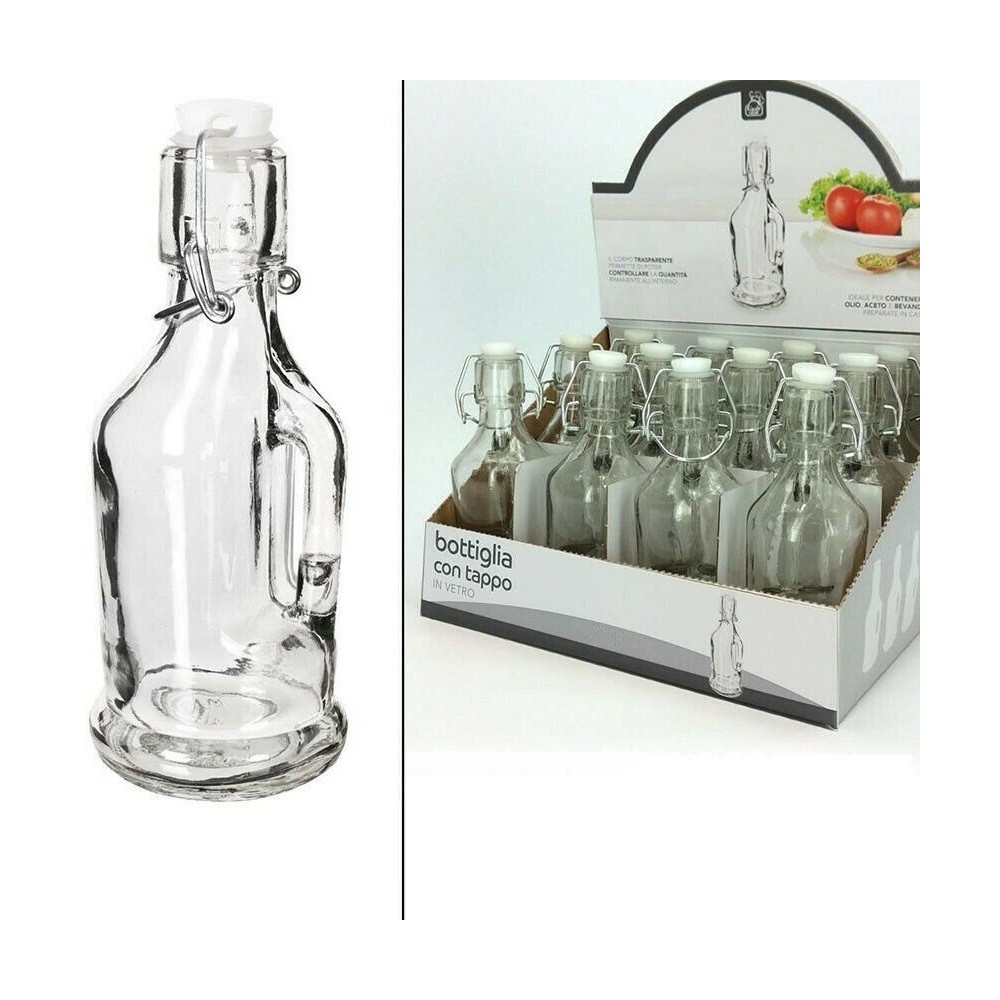 per conservare vino bottiglie con tappo tinture bicchieri vuoti miele e sciroppo 5 elegante e moderno Bottiglie di vetro da riempire Futura 