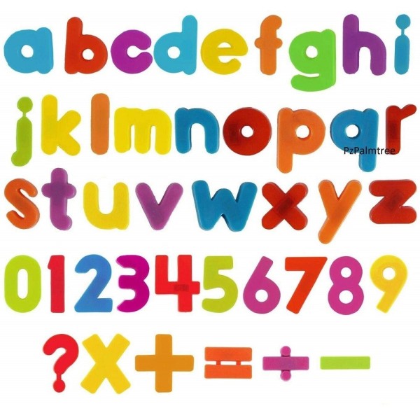 Alfabeto Numeri Lettere Magnetiche Frigo Magneti Colorati in Plastica Giocattolo Set 