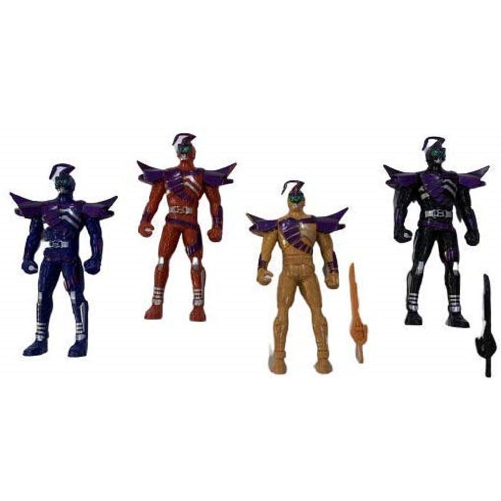 SET 5PZ POWER PERSONAGGI GUERRIERI EROI SPAZIALI SPAZIO RANGERS GIOCO PER BAMBINI