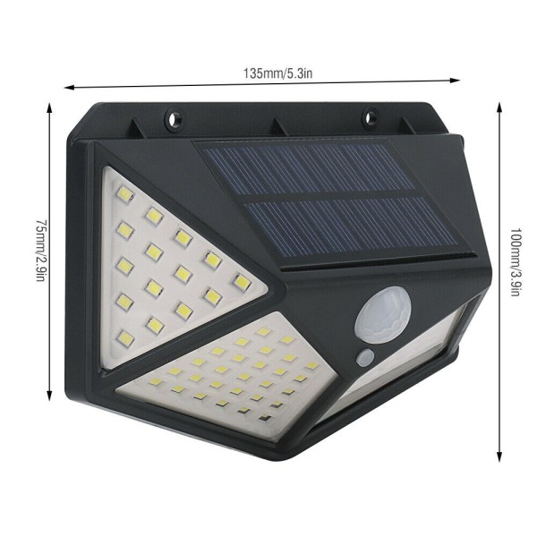 Hongu Faro lampione 231 LED esterno energia solare sensore di movim