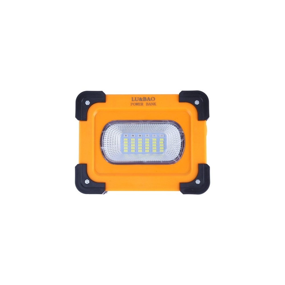 FARO LUCE A LED SPOTLIGHT RICARICABILE CON PANNELLO SOLARE PORTATILE 30W 1500LMN