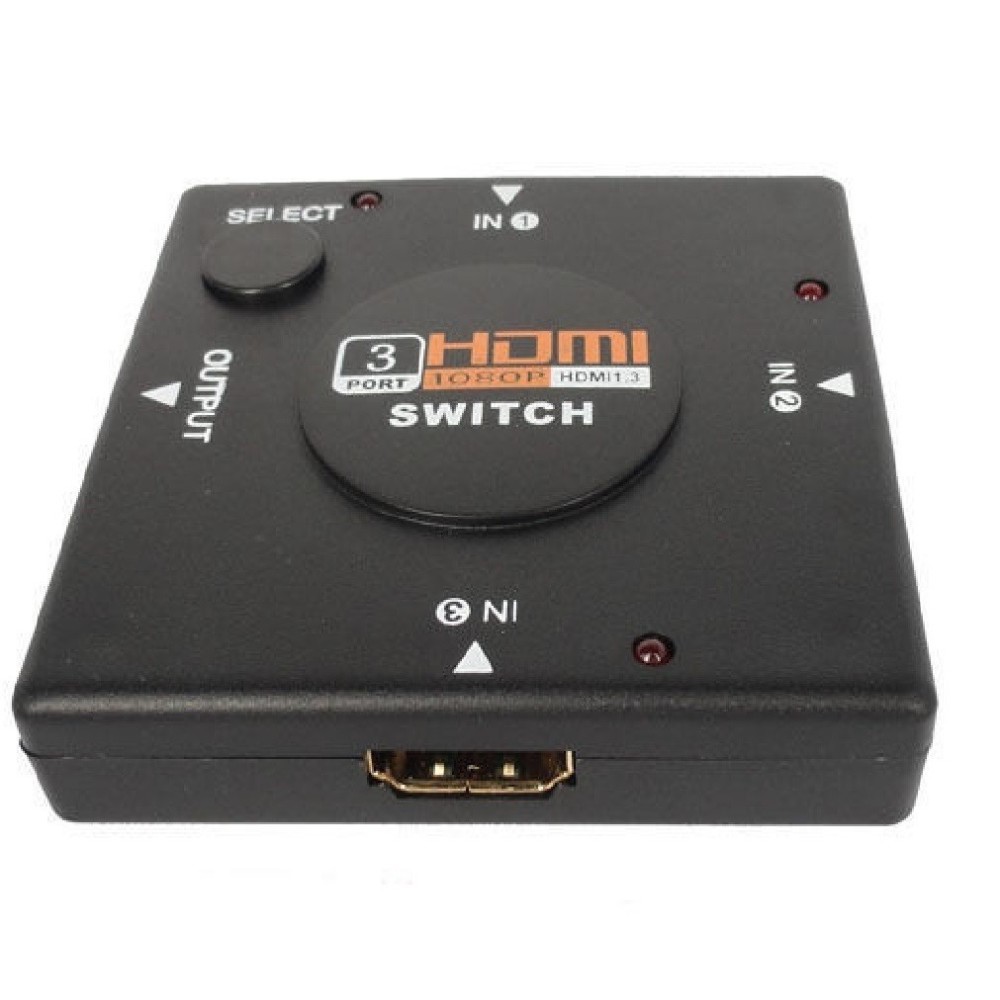 HDMI SWITCH 1080p HDMI 3 PORTE XBOX, PS3,Decoder e PC, DVD, VIDEO PROIETTORE 