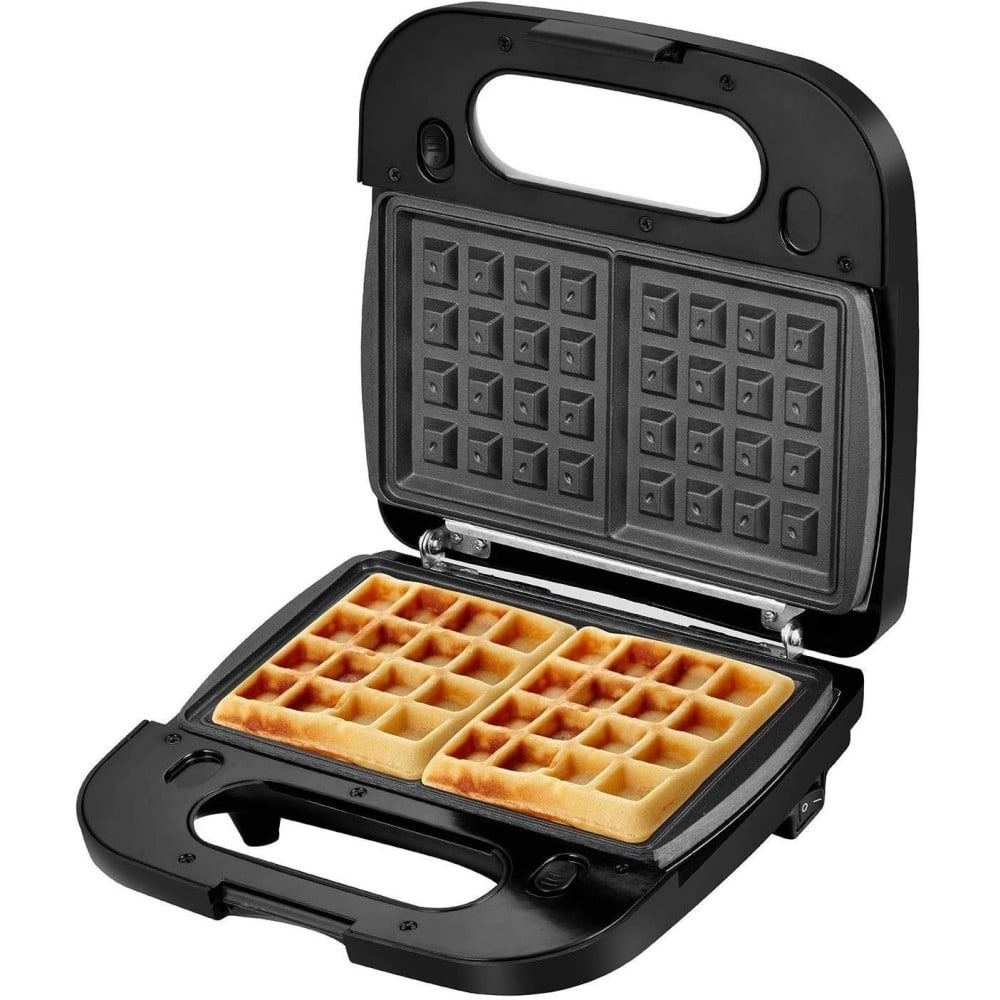 BISTECCHIERA ELETTRICA MULTI GRILL PER PANINI WAFFLE 500 WATT DOPPIA PIASTRA