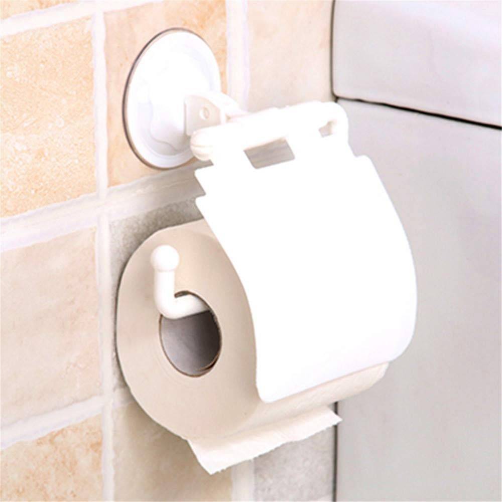 SUNJULY Portacarta Igienica SUNJULY Moderno carta vuoto ventosa Porta rotolo di carta igienica supporto rimovibile per cucina ideale per bagno 