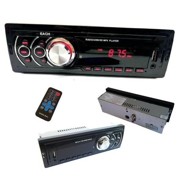 STEREO AUTO AUTORADIO 250W AUX MP3 USB RADIO FM SLOT MICROSD EACH-625