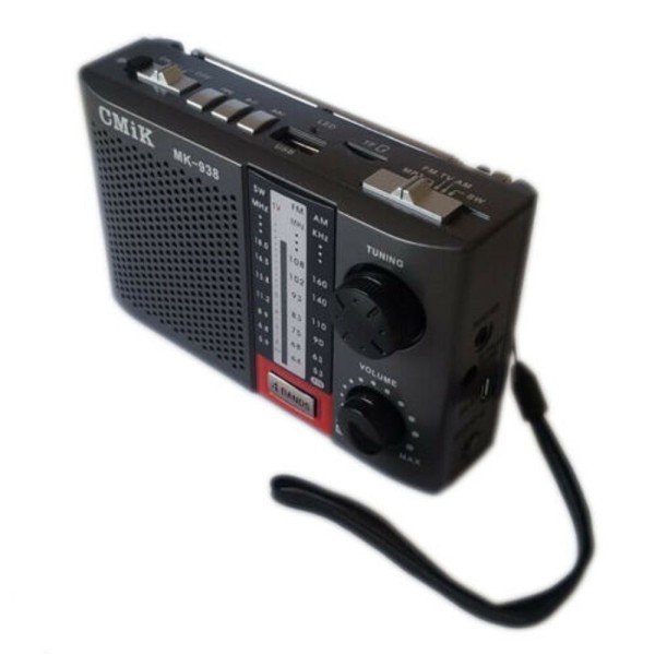 Mini Radio radiolina portatile FM lettore mp3 da USB e microSD ricaricabile JOC 