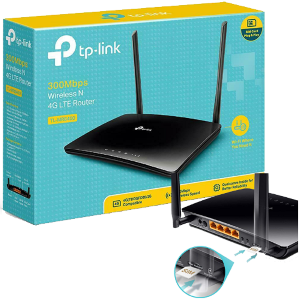 Tp-link Tl-mr6400 Router Wireless 4G Lte Wi-fi N300