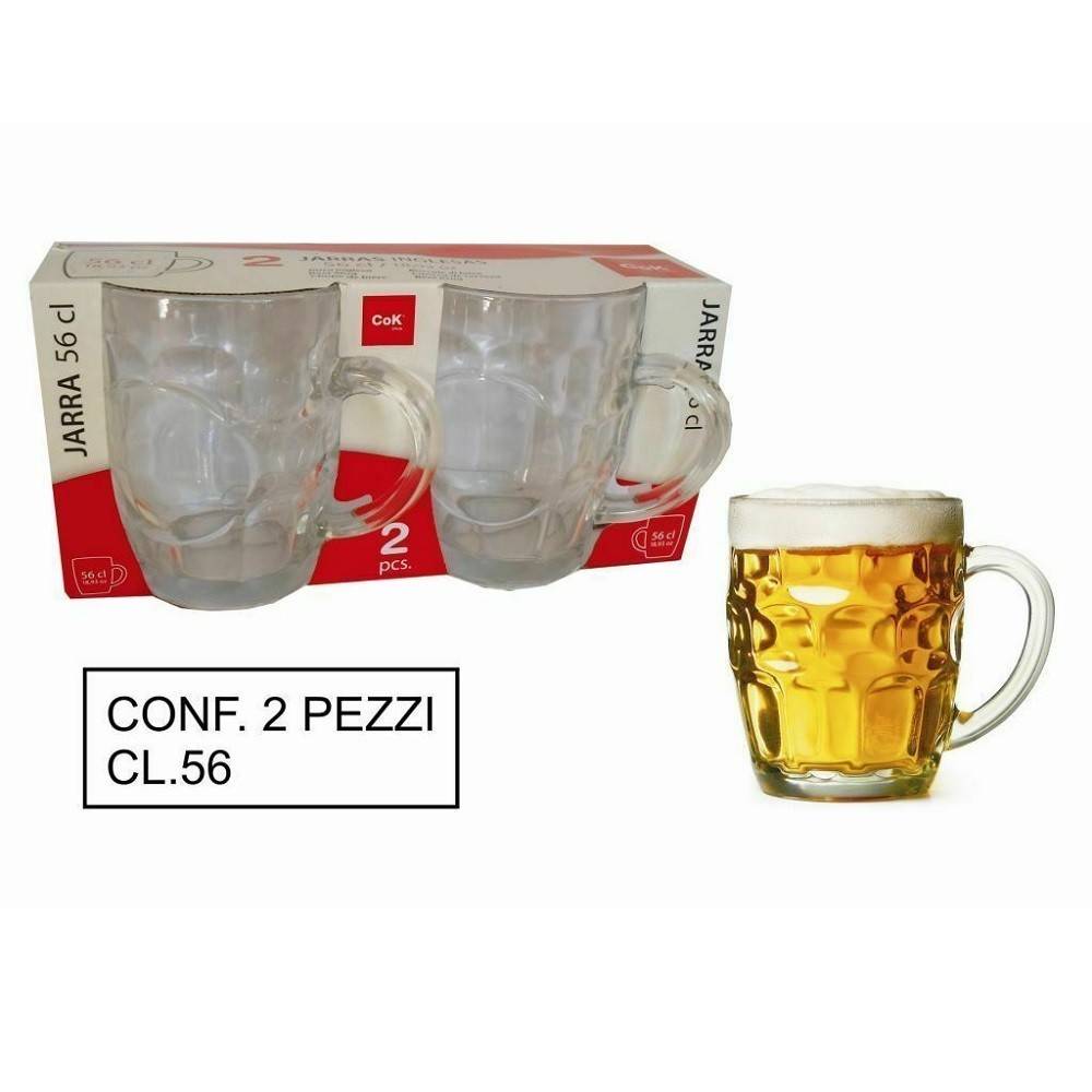 Coppia Boccali Personalizzati Set da 2 Boccali Birra Personalizzati con  nome Candy Bicchiere in Vetro 500 ml - ColorFamily