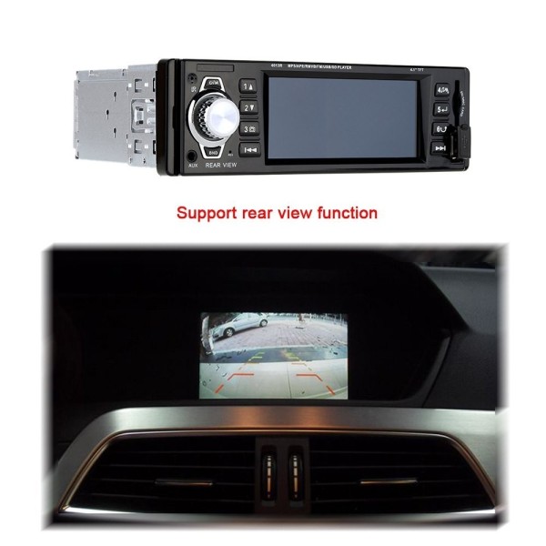 AUTORADIO DISPLAY LCD 3.6" HD USB SD AUDIO MP5-4013R PER TELECAMERA RETROMARCIA 