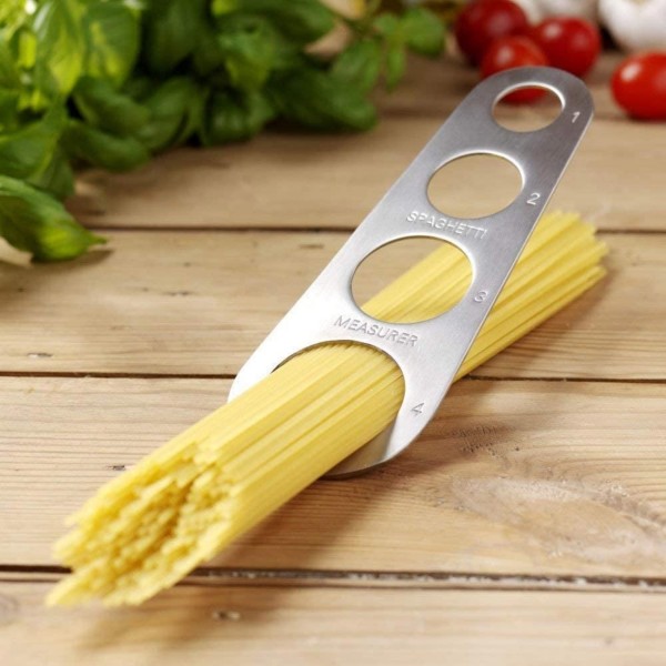 Acciaio Inossidabile Spaghetti Misuratore Pasta Noodle Misura Cook Torta della Cucina Righello Tapeline Libero Strumento di misurazione 