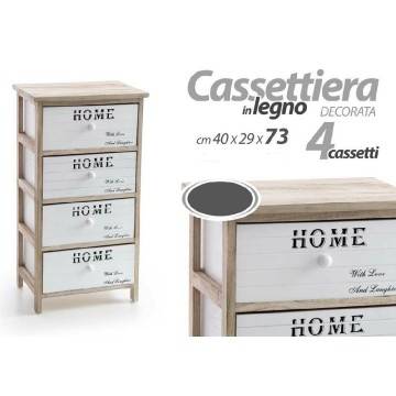 CASSETTIERA 4 CASSETTI H 73...