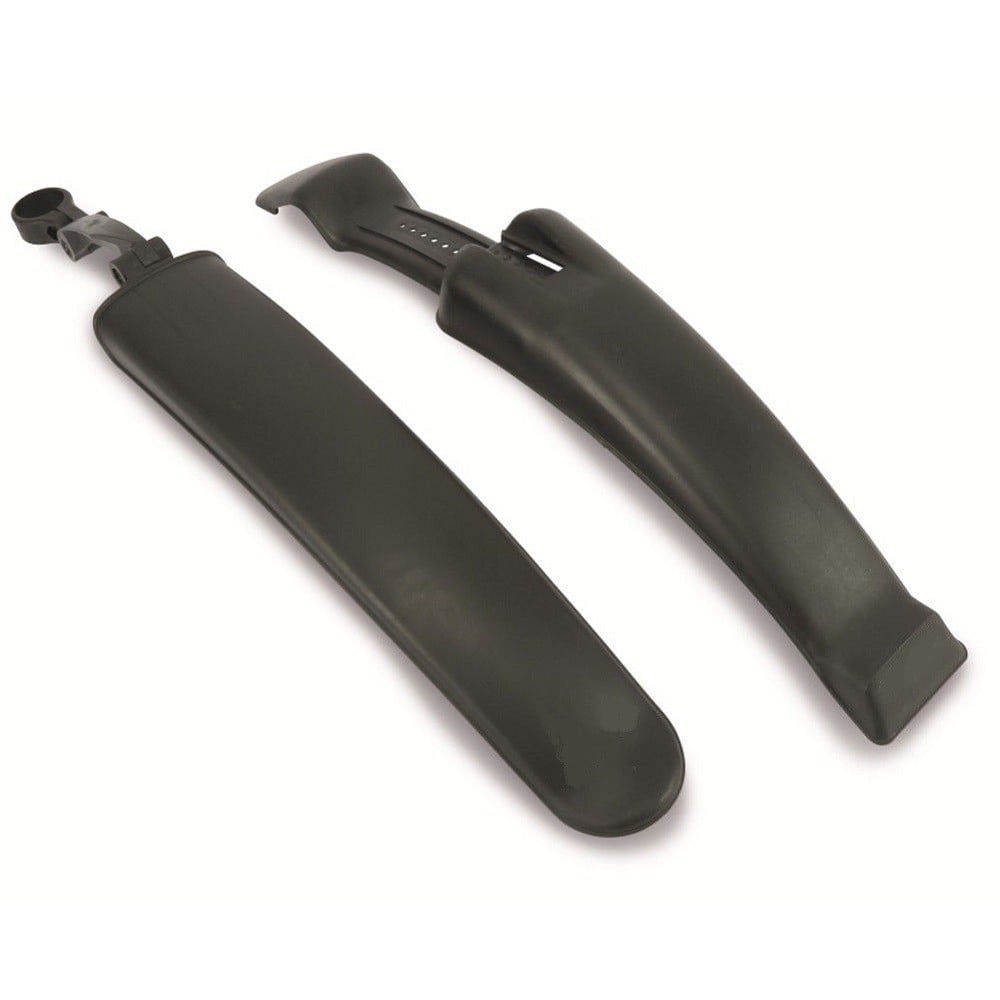 SET 2 PARAFANGHI PER BICICLETTA 24 - 26'' PARAFANGO ANTERIORE E POSTERIORE NERO