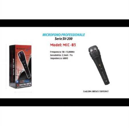 H&H Microfoni Unidirezionali Microfono Dinamico con Jack Karaoke Professionali 