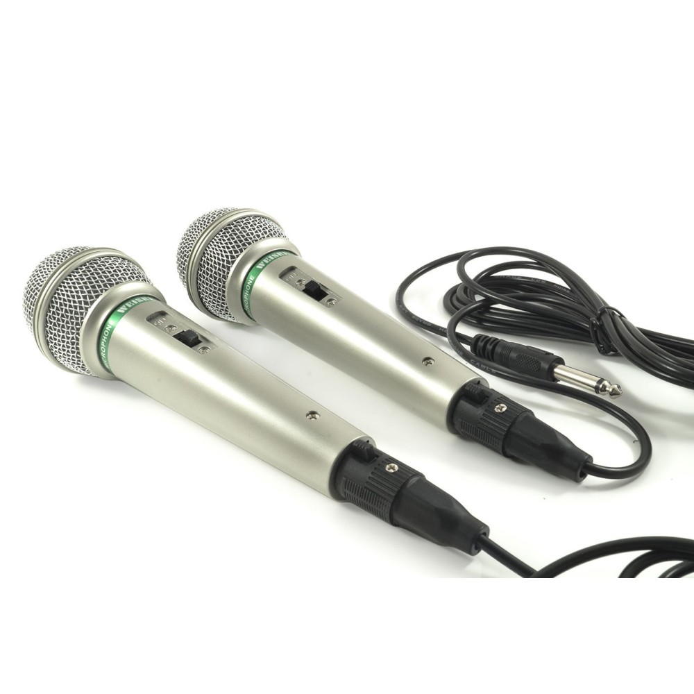 2 in 1 cablata o wireless microfono portatile Ricevitore Microfono Sistema Unidirezionale 