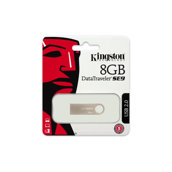 PENDRIVE KINGSTON USB 2.0 8GB CHIAVETTA DTSE9 8 GB MEMORIA SE9 DTSE9H 8GB