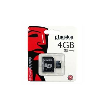 KINGSTON MICRO SD 4 GB MICROSD CLASSE 4 SDHC SCHEDA DI MEMORIA CARD SMARTPHONE