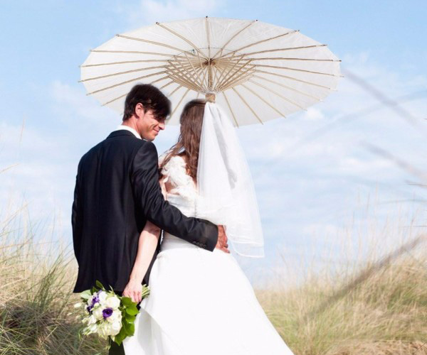 ombrello da matrimonio in bambù